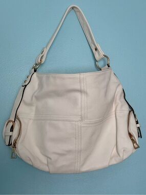 NWOT White Leather Shoulder Bag
